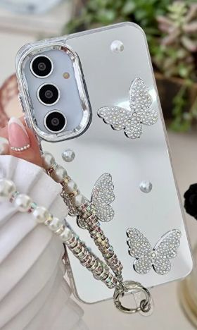 Galaxy A36 5g Ve A56 5g Uyumlu Aynali Charm Kelebek Oyuncakli Esnek Silikon Kilif P - %10.9 İndirim
