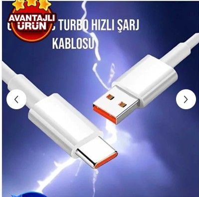 Xiaomi Type C Android Uyumlu Hizli Sarj Kablosu 66w 6a Redmi K30 40 Pro Mi 9 10 11 Prouyumlu P - %10 İndirim