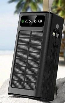 Solar 30 000 Mah Gunes Enerjili Led Isikli Powerbank Sarj Aleti 4xusb Cikis Coklu Sarj Cikisi Kablo P - %17 İndirim